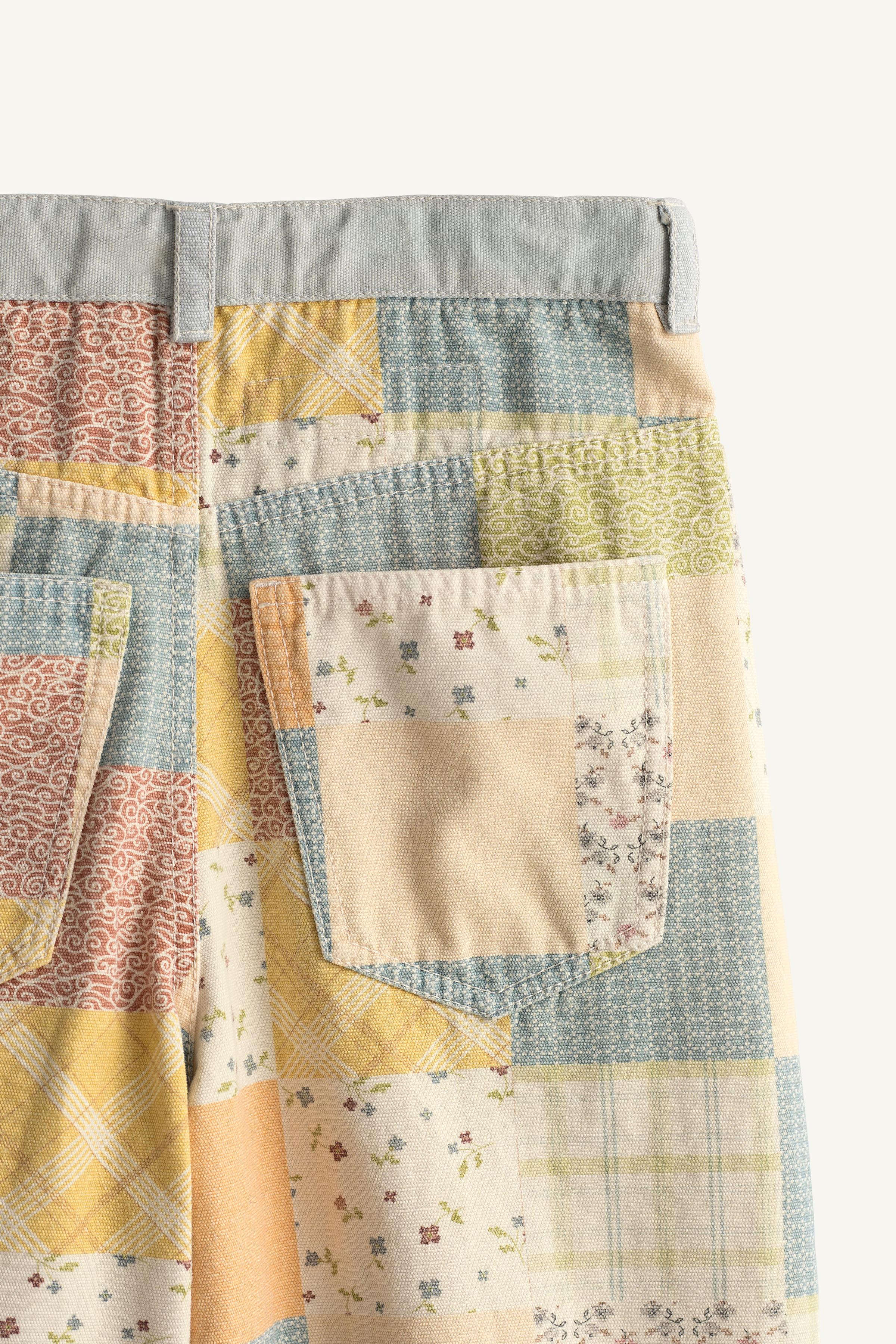 PANTALON BARREL PATCHWORK